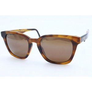 Maui Jim Shave Ice MJ 533-10 Square Tortoise Polarized Sunglasses Brown Lenses